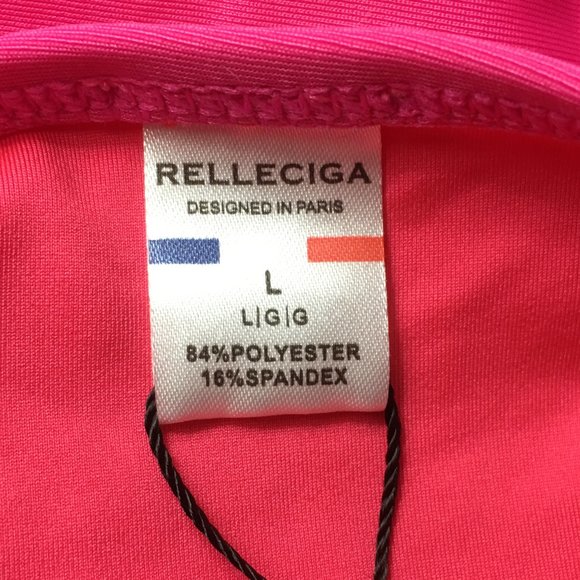 RELLECIGA High Cut Bandeau One Piece Swimsuit  🦩 NEW WITH TAGS! - Picture 12 of 14